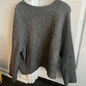 Zara knit gray sweater